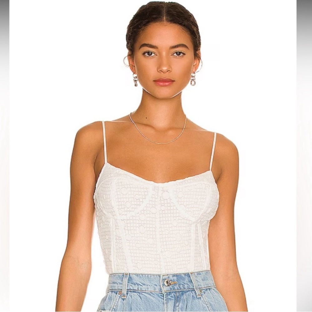 ASTR the label white bodysuit